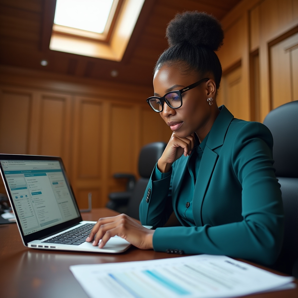 Person using a laptop to calculate health insurance subsidy eligibility